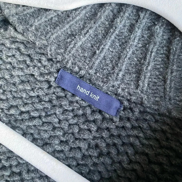 Vintage Gap Wool Sweater Men’s Large Hand Knit Talon Zipper Zip Up - Picture 4 of 9